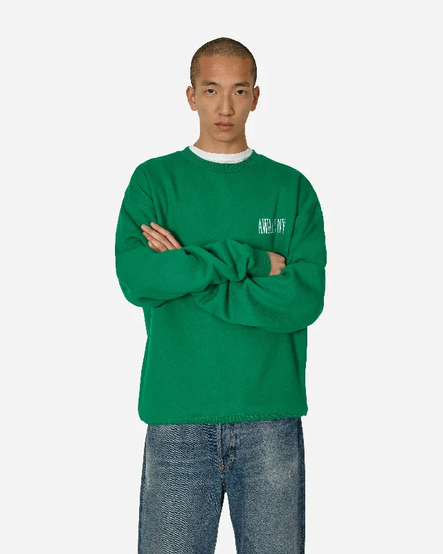 Men's Hoodies for SkiingLogo Crewneck Sweatshirt Green