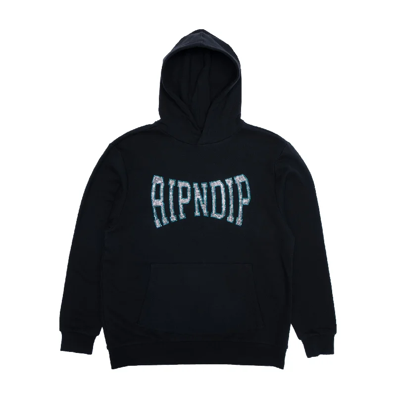 Durable Men's Canvas HoodiesSummer Revenge Rhinestone Hoodie (Black)