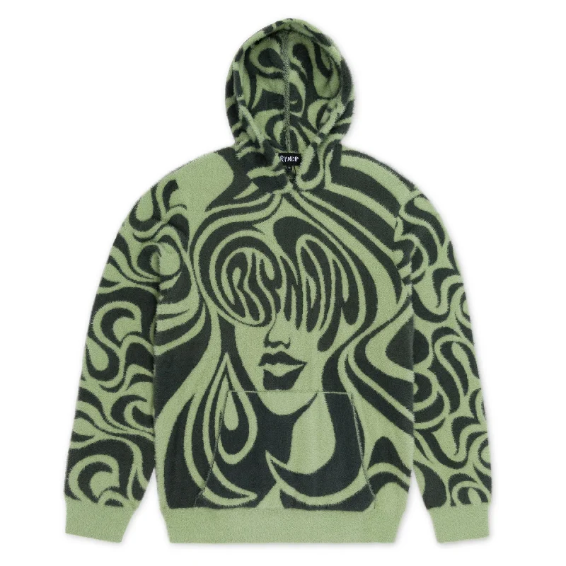 Lightweight Men's Running HoodiesBeautiful Fomo Mohair Hoodie (Pistachio)