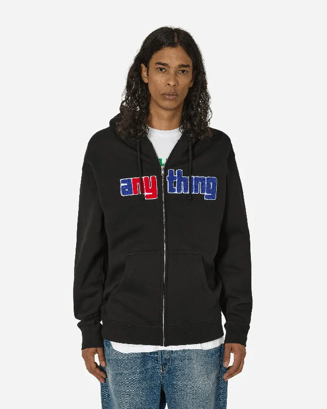 Men's Hoodies for GymSpeedball Logo Zip-Up Hoodie Black