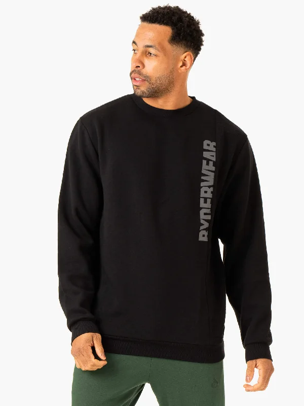 Men's Hoodies with Hidden PocketsHeritage Pullover Jumper - Black