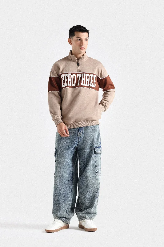Men's Hoodies for LoungingMock Neck Half Zipper Sweatshirt