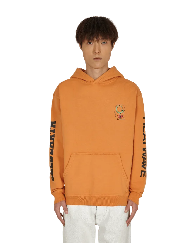 Men's Hoodies with Embroidered PatchesHeatwave Hooded Sweatshirt Orange