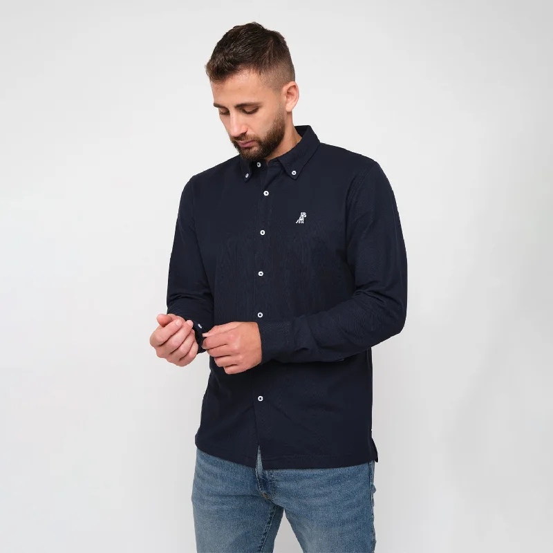 Men's Big and Tall Shirts for Added ComfortMen's Pique Button Down Shirt