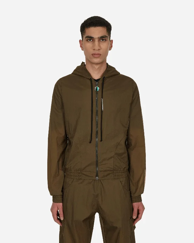 Men's Hoodies for Winter SportsSlam Jam Euphoria Hooded Jacket Brown