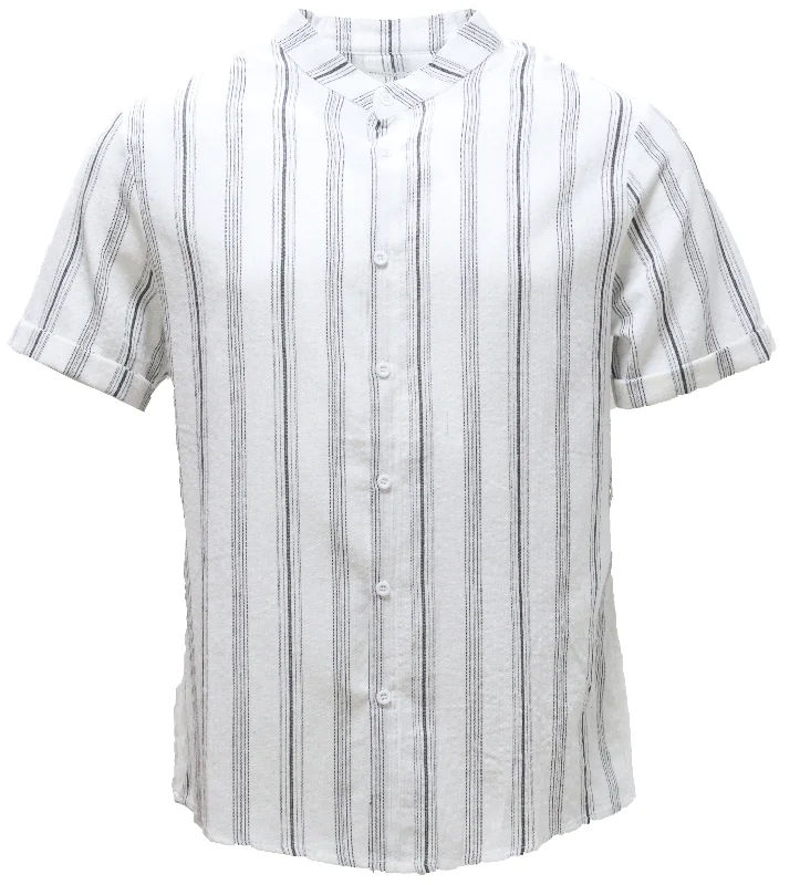 Men's Patterned Dress Shirts for a Unique TwistMens S/Slvs Printed Shirts With Round Neck Collar