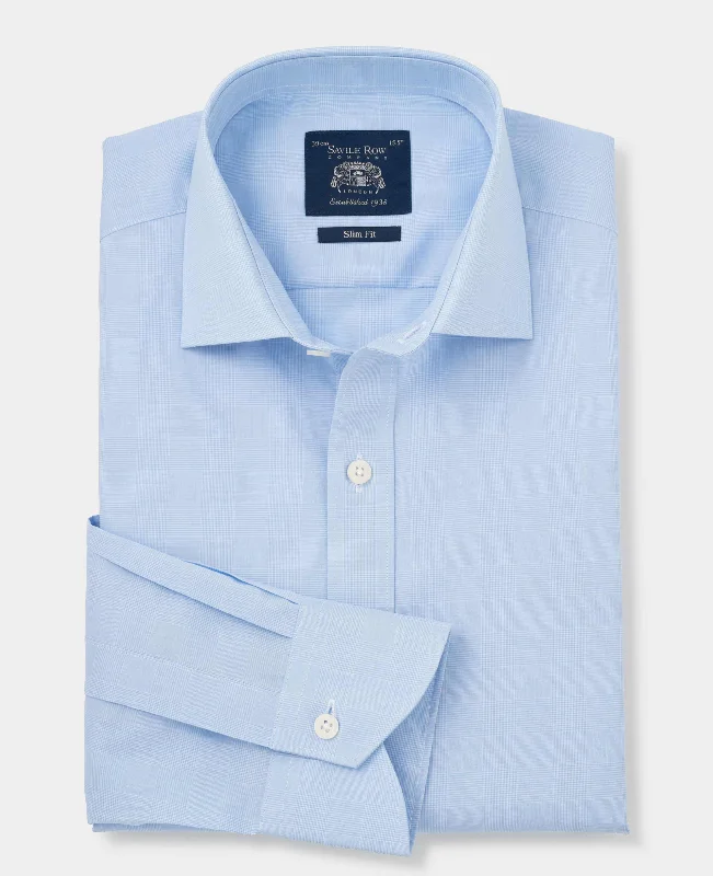 Men's Scoop Neck T-Shirts for a Relaxed FeelBlue Cotton Prince of Wales Check Slim Fit Formal Shirt - Single Cuff Men's Scoop Neck T-Shirts for a Relaxed FeelBlue Cotton Prince of Wales Check Slim Fit Formal Shirt - Single Cuff