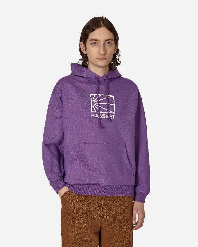Men's Hoodies with Quick-Dry FabricLogo Hooded Sweatshirt Purple