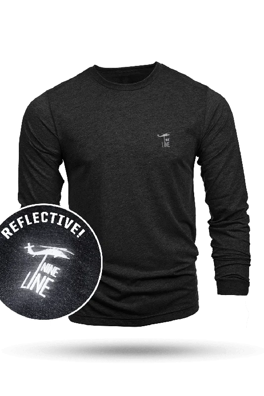 Men's Hunting Shirts for Camouflage and ComfortReflective Dropline Logo - Long-Sleeve Shirt