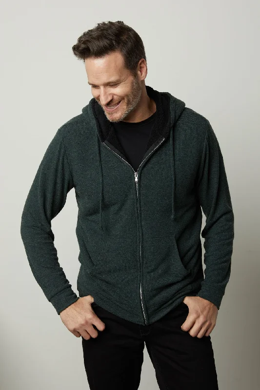 Men's Hoodies with Breathable FabricSALVADORE SHERPA LINED HOODIE
