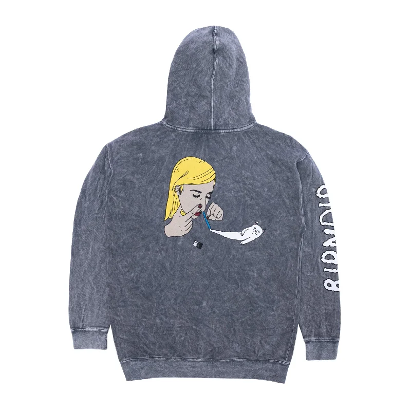 Durable Men's Canvas HoodiesCoco Nermal Hoodie (Grey Mineral Wash)