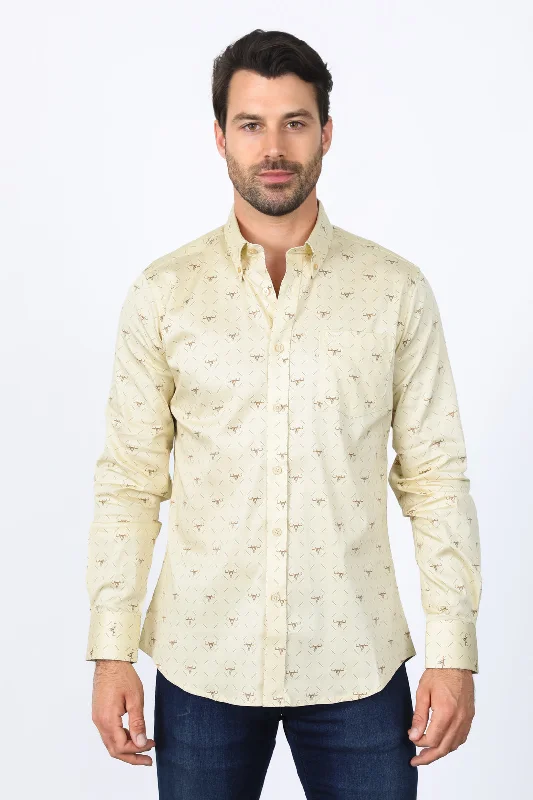 Men's Hawaiian Print Shirts for Luau PartiesMens Satin Cotton Modern Fit Beige Long Sleeve Shirt Men's Hawaiian Print Shirts for Luau PartiesMens Satin Cotton Modern Fit Beige Long Sleeve Shirt