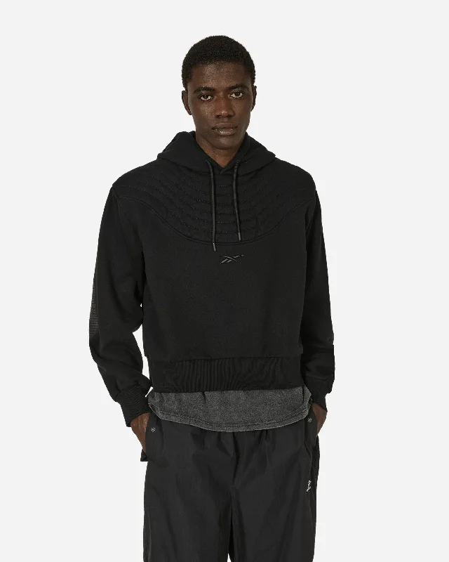Functional Men's Workout HoodiesMachine-A Padded Biker Hoodie Black