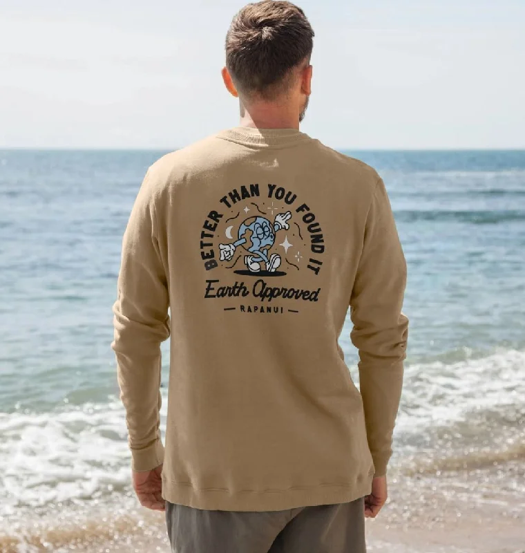 Men's Hoodies with Adjustable SleevesMen's Earth Approved Sweatshirt