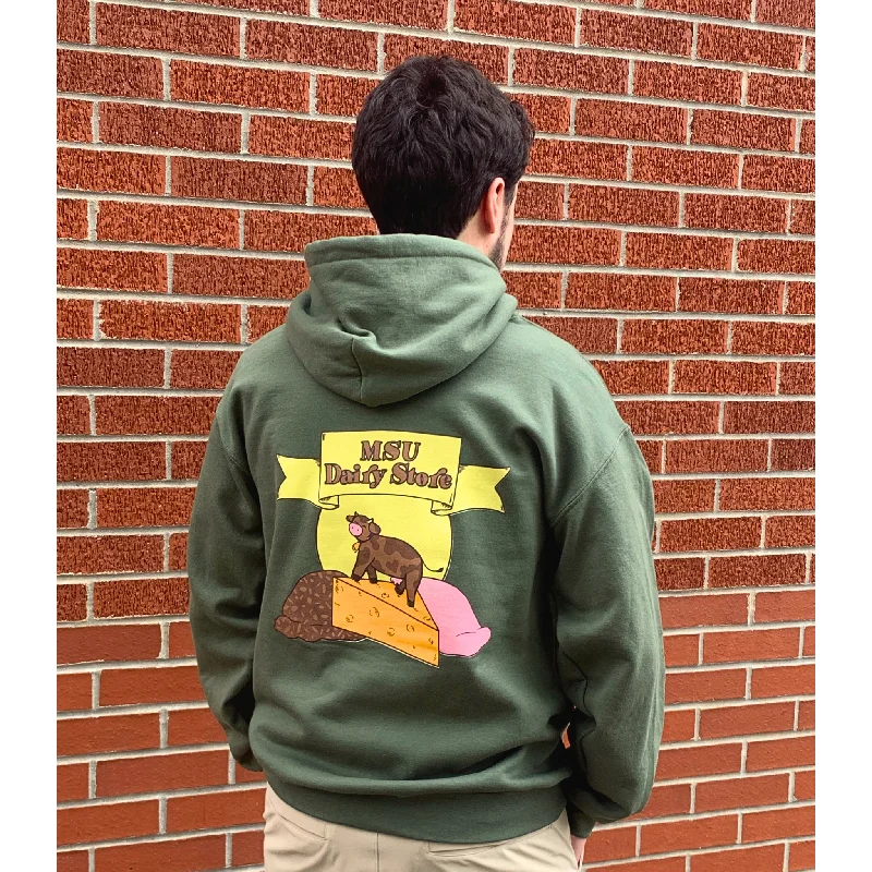Men's Hoodies with Pass-Through PocketsMSU Dairy Store Hoodie
