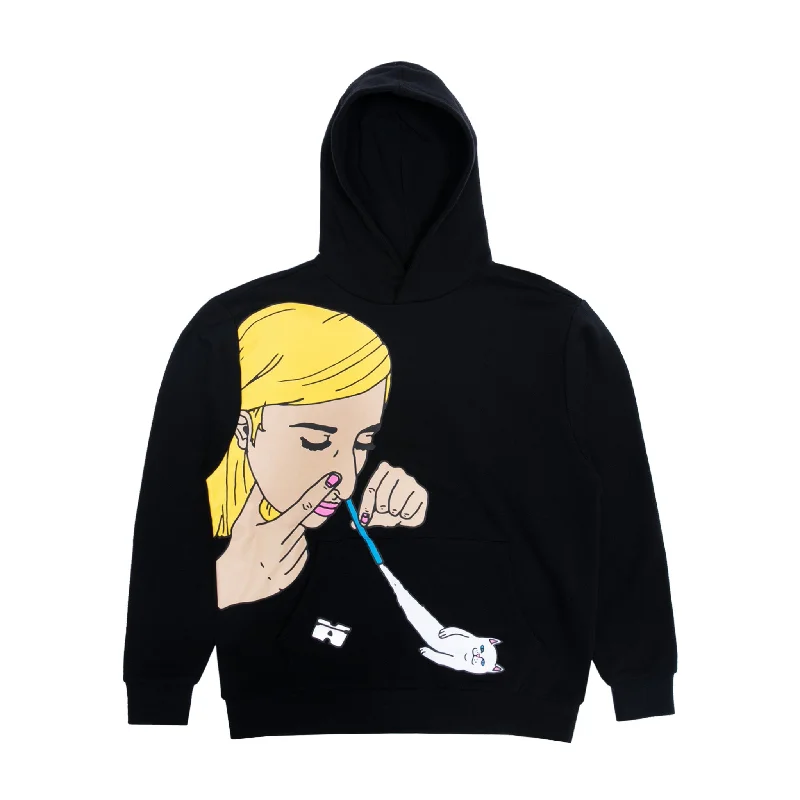 Men's Hoodies with DrawstringsCoco Nermal Hoodie (Black)