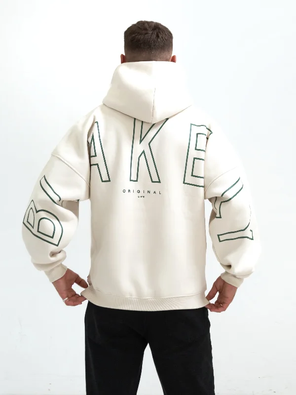 Modern Men's Tech HoodiesOutline Idris Oversized Hoodie - Chalk