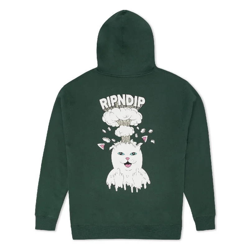 Men's Hoodies with Built-In HeadphonesMind Blown Hoodie (Alpine Green)