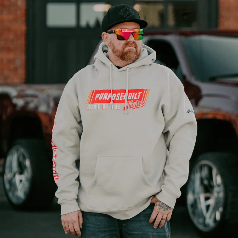 Men's Hoodies for SnowshoeingThe Block Hoodie, Bone