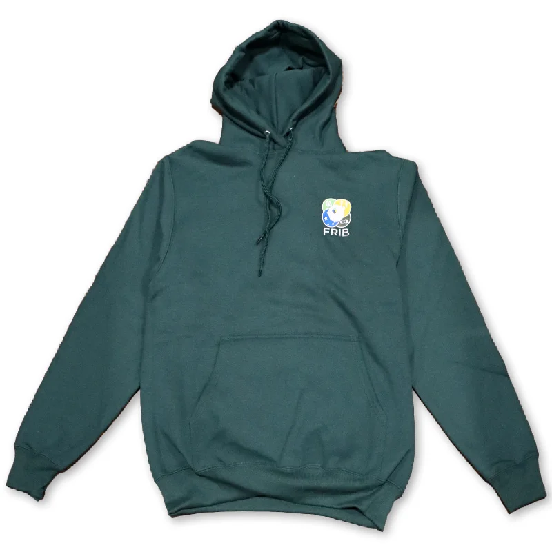 Men's Hoodies with Adjustable HoodsFRIB Logo Hoodie Sweatshirt - Green