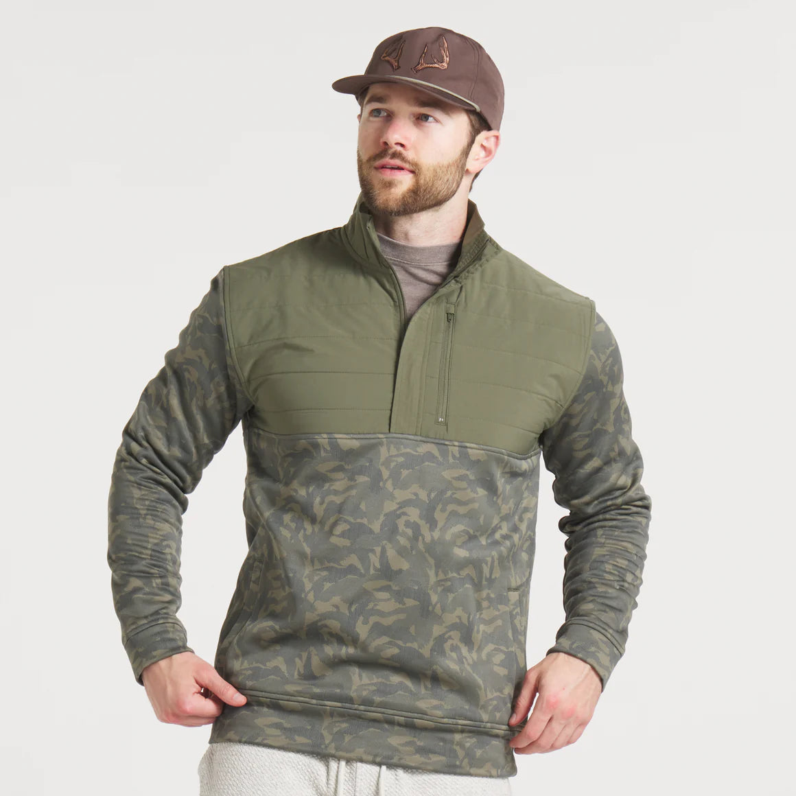 Elegant Men's Wool CoatsSouthern Marsh Harris Stretch Pullover - Duck Camo