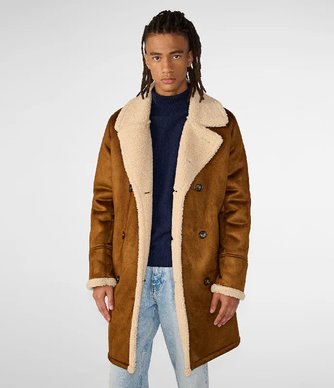 Men's Coats for Every BudgetFaux Shearling Car Coat