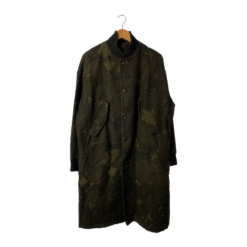 Men's Coats with Slim FitsY's/Coat/2/Khaki/Cotton/All Over Print/YK-C10-013