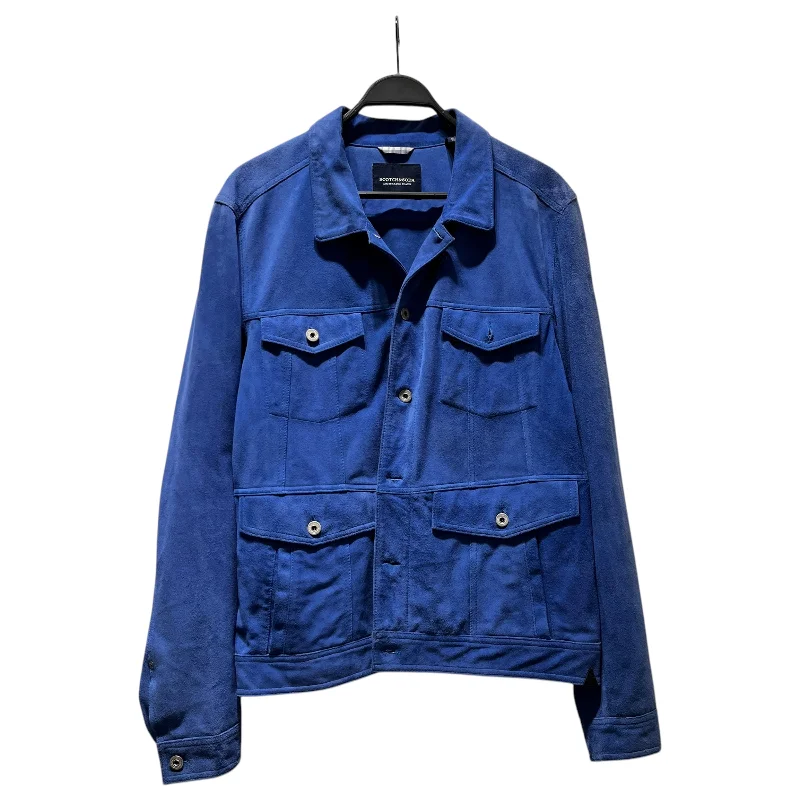 Men's Coats for Skinny MenSCOTCH&SODA/Jacket/XL/Goat Leather/BLU/4 front pockets