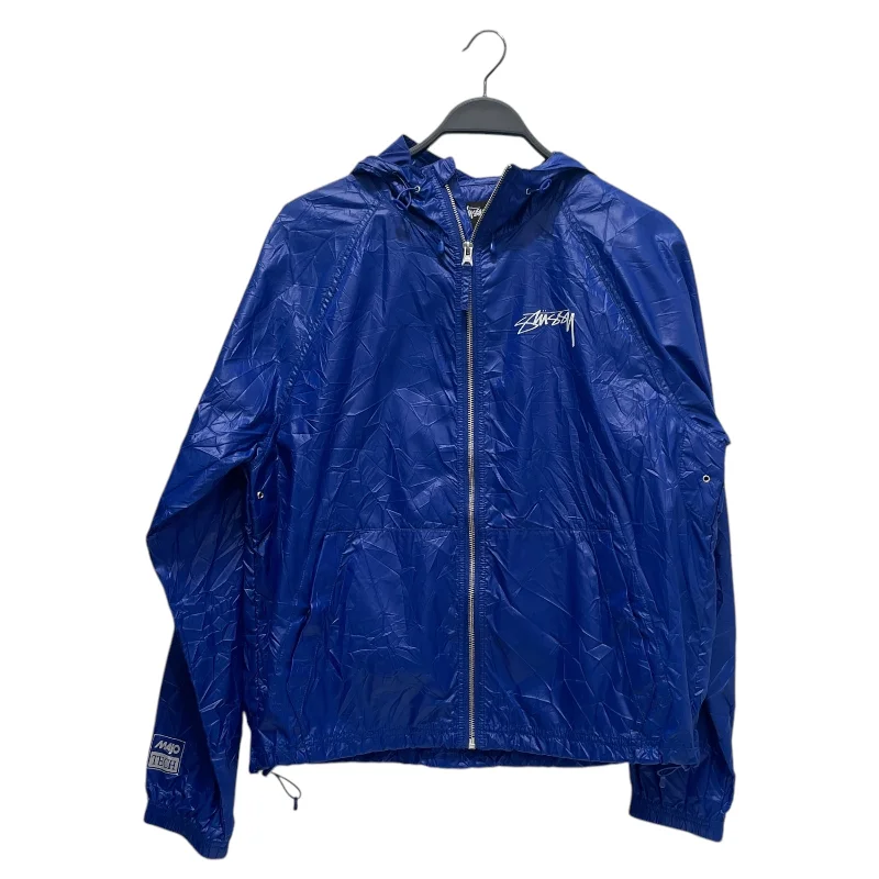 Men's Coats for Outdoor ActivitiesSTUSSY/Windbreaker/S/Nylon/BLU/Graphic/Chest Logo