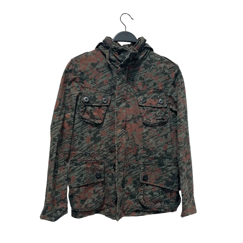 Men's Coats with Snap ButtonsPPFM/Windbreaker/S/Cotton/MLT/Camouflage/Hooded Splatter Men's Coats with Snap ButtonsPPFM/Windbreaker/S/Cotton/MLT/Camouflage/Hooded Splatter