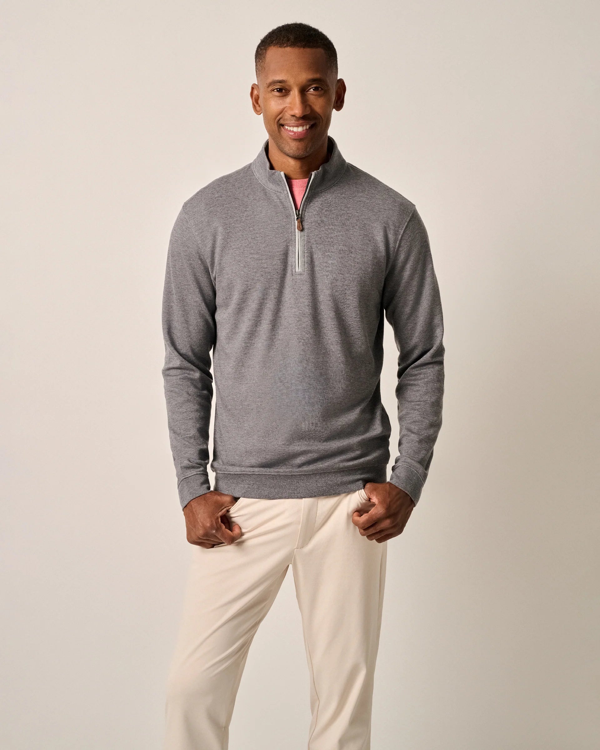 Elegant Men's Wool CoatsJohnnie-O Sully 1/4 Zip Pullover