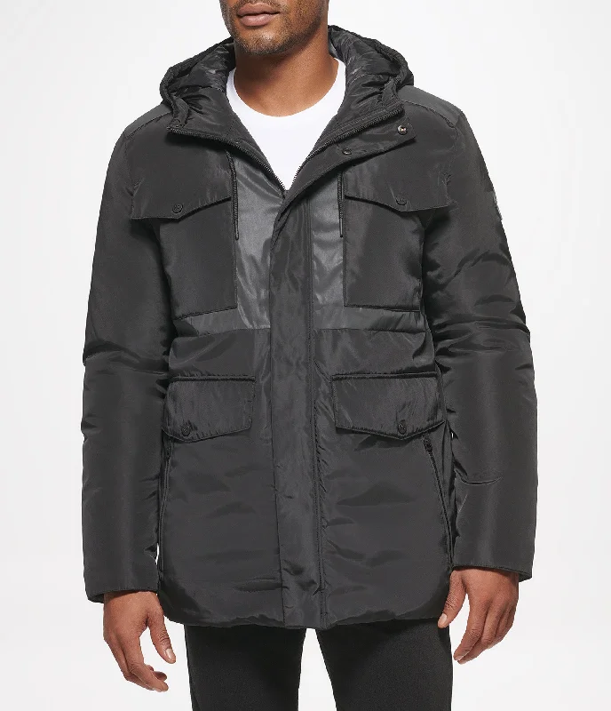 Men's Coats for Cold WeatherMixed Media Puffer