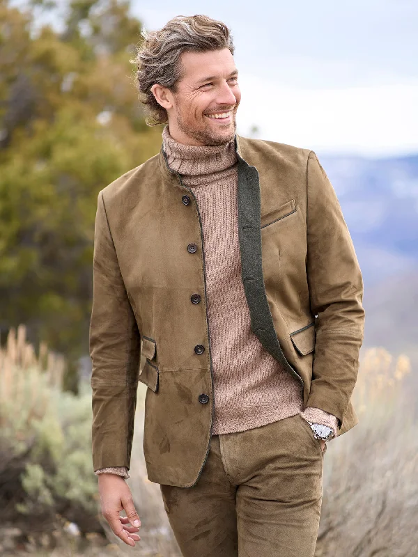 Men's Coats with Hidden PocketsAlfred Suede Jacket