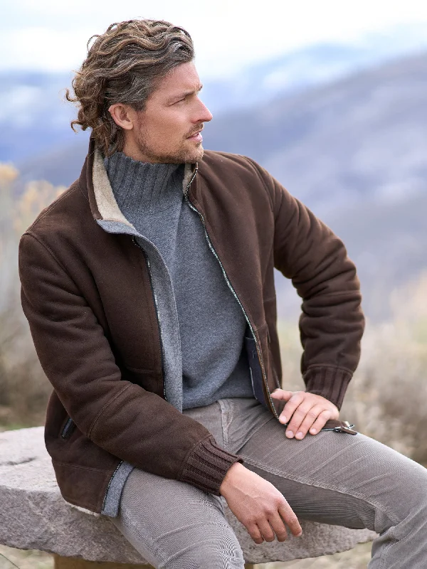 Men's Coats with Synthetic InsulationAlvin Shearling Bomber Jacket