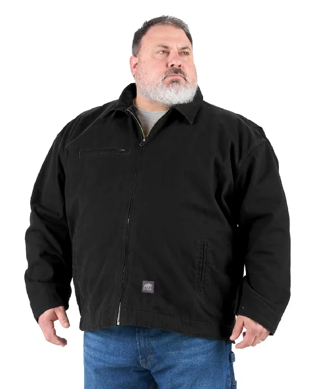 Men's Coats for Tall MenBerne Mens Highland Washed Gasoline Black 100% Cotton Jacket Men's Coats for Tall MenBerne Mens Highland Washed Gasoline Black 100% Cotton Jacket