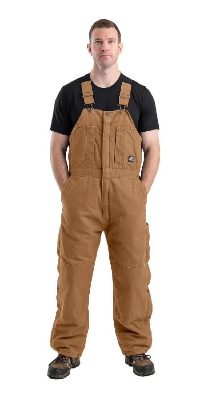 Winter-Ready Men's CoatsBerne Mens Brown Duck 100% Cotton Insulated Bib Overall