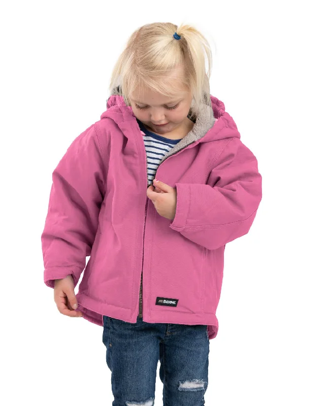 Men's Coats for Short MenBerne Mens Desert Rose 100% Cotton Toddler Hooded Coat