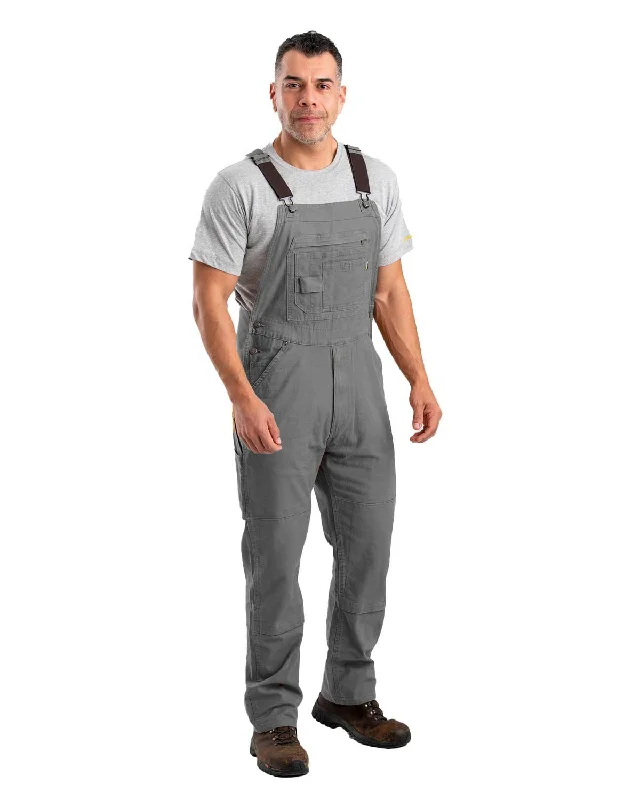 Men's Coats Made in ItalyBerne Mens Slate Cotton Blend Highland Flex Unlined Duck Bib Overall