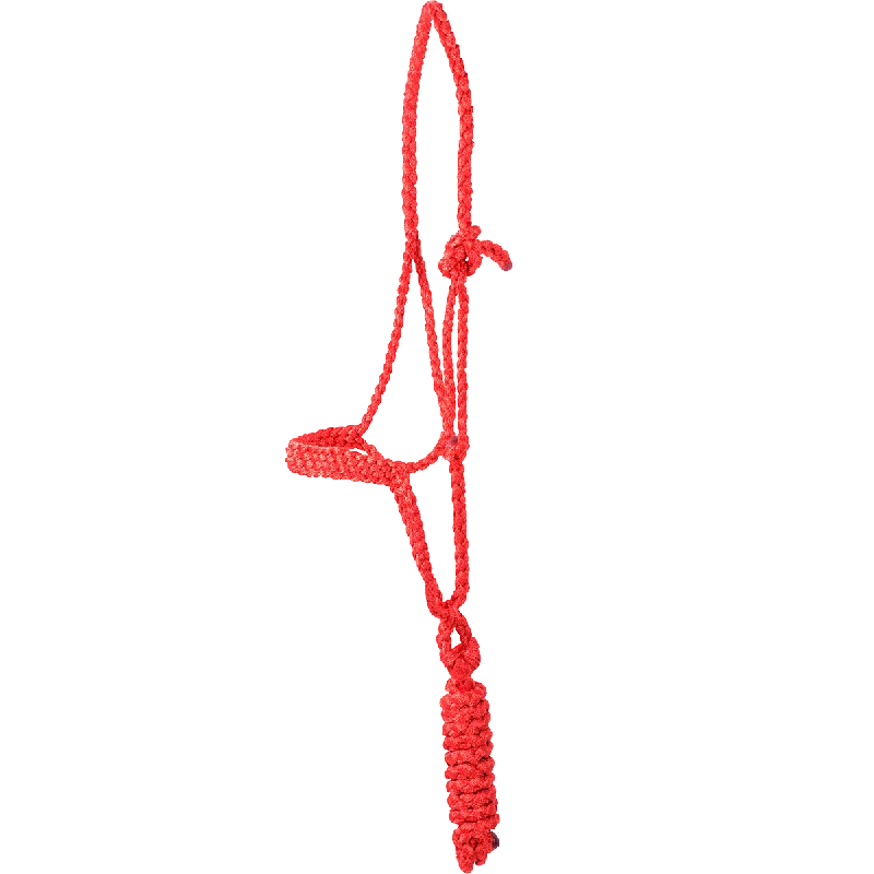 Designer Men's OvercoatsFlat Braid Halter and Leadrope - Red