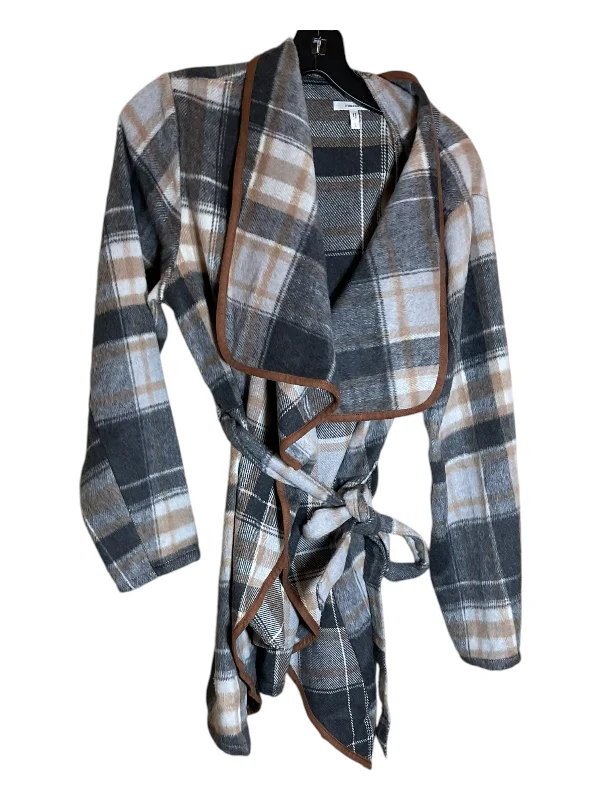 Men's Coats with HoodsCoat Other By Maurices In Grey & White, Size: L