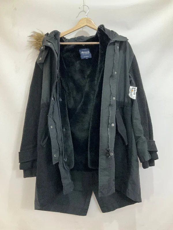Men's Coats with Water-Repellent FabricCoat Parka By Madewell In Black, Size: L