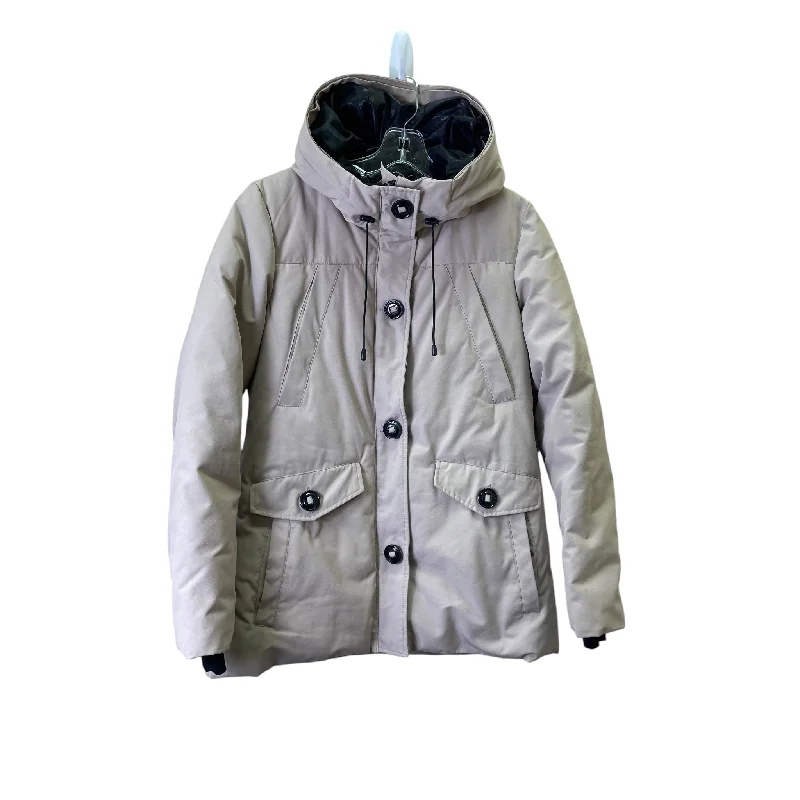 Men's Coats with Reflective StripesCoat Puffer & Quilted By Gerry In Beige, Size:S