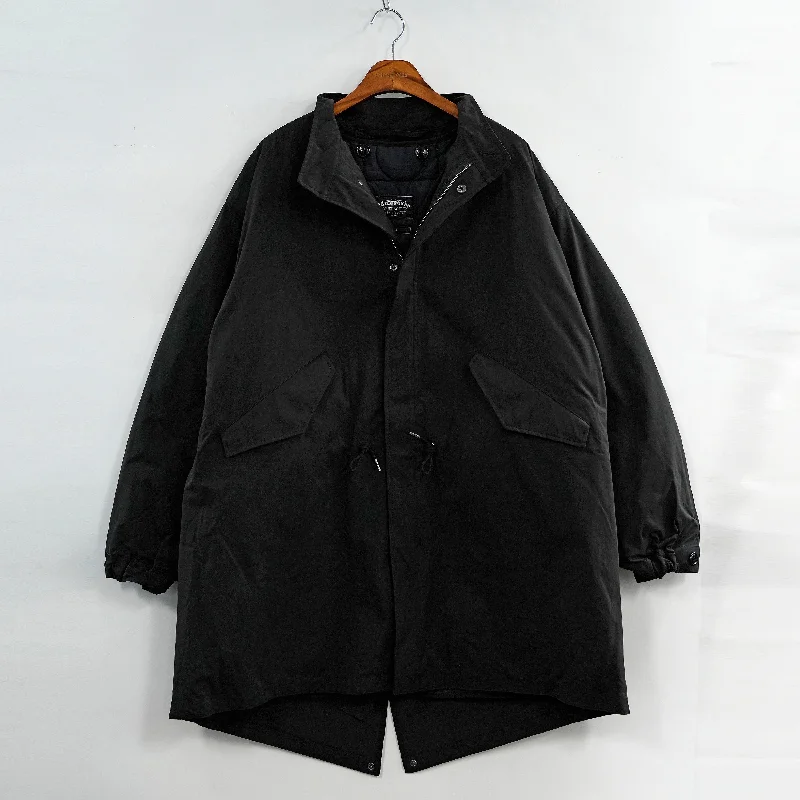 Men's Coats with Synthetic InsulationFrizm Works M65 Fish Tail Parka Jacket - Black