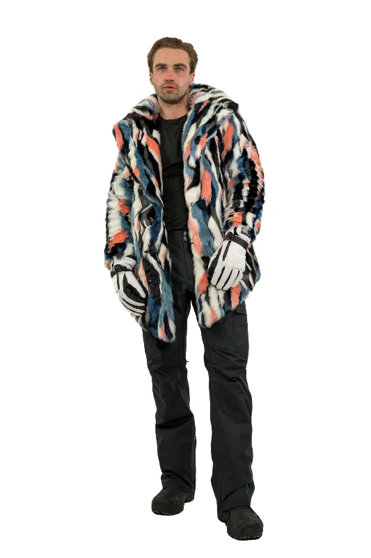 Men's Coats for HikingMen's Duke Coat in "Funky Zebra"