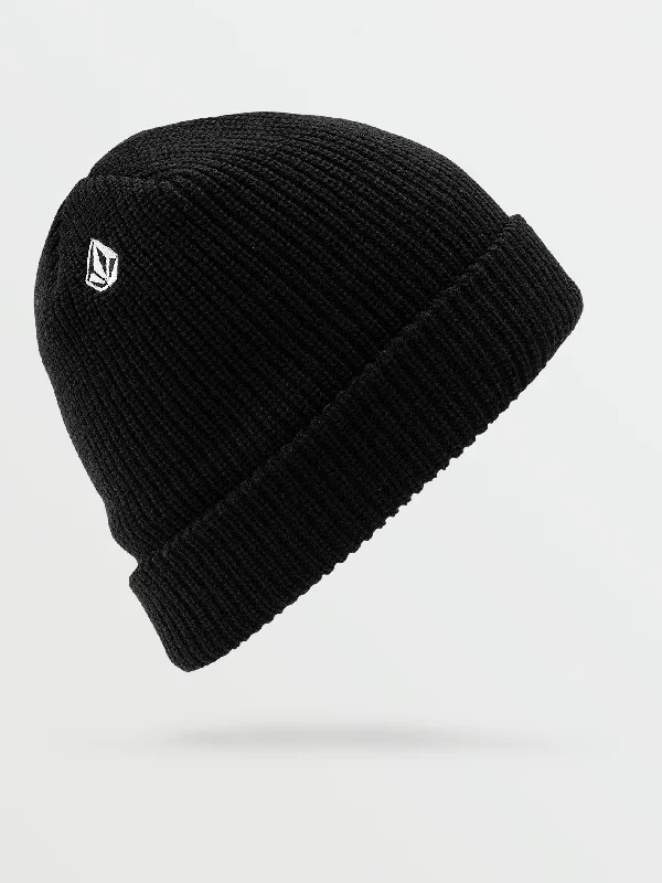 Men's Coats with Embroidered DetailsFull Stone Beanie - Black