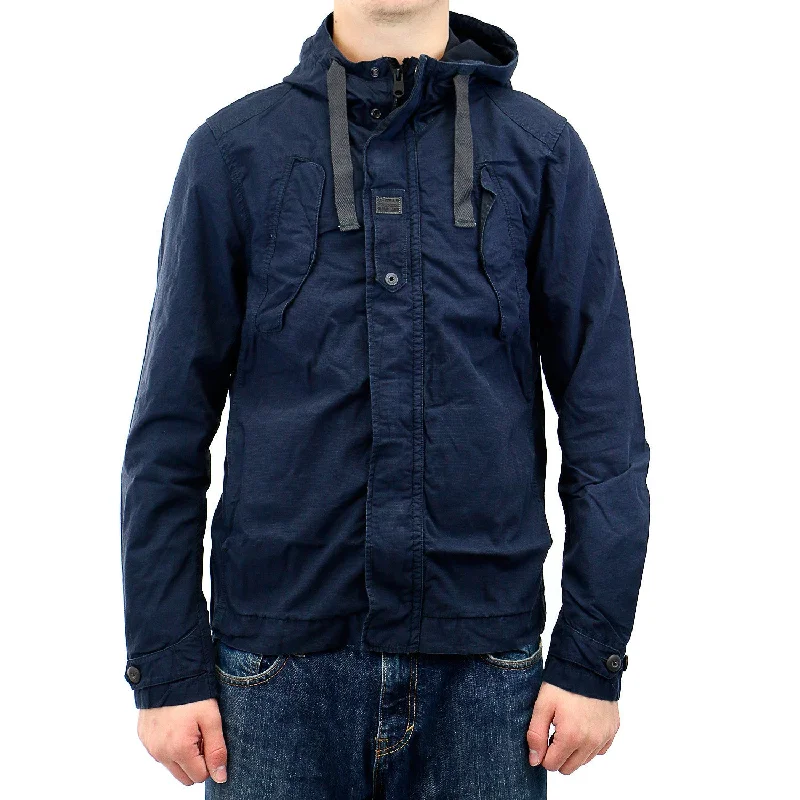 Men's Coats with VentilationG-Star Benin Overshirt Hooded Jacket - Mazarine Blue - Mens Men's Coats with VentilationG-Star Benin Overshirt Hooded Jacket - Mazarine Blue - Mens