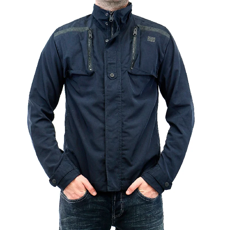 Men's Coats with Flannel LiningG-Star Crad Overshirt Jacket - Mazarine Blue - Mens Men's Coats with Flannel LiningG-Star Crad Overshirt Jacket - Mazarine Blue - Mens