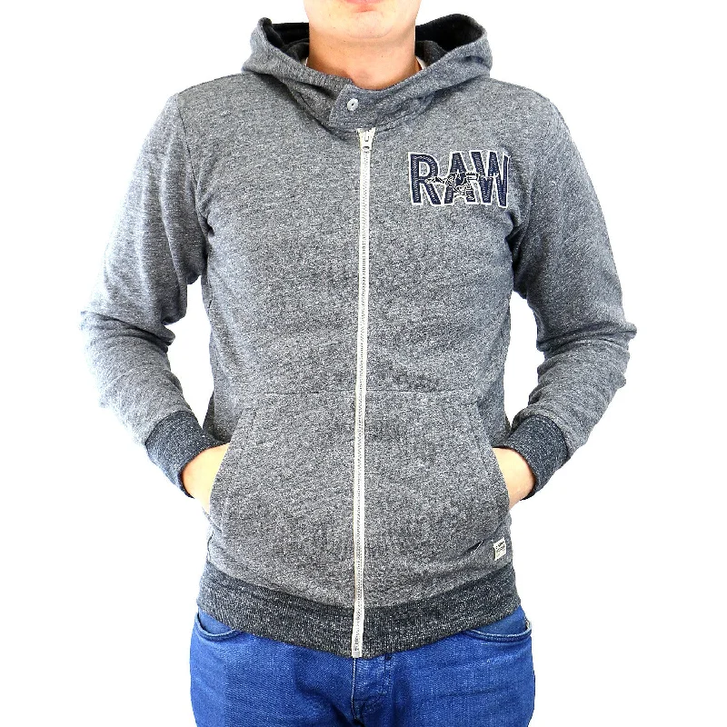Men's Coats with Modern CutsG-Star Limbar Hooded Vest Sweat Jacket - Raw Grey Heather - Mens Men's Coats with Modern CutsG-Star Limbar Hooded Vest Sweat Jacket - Raw Grey Heather - Mens