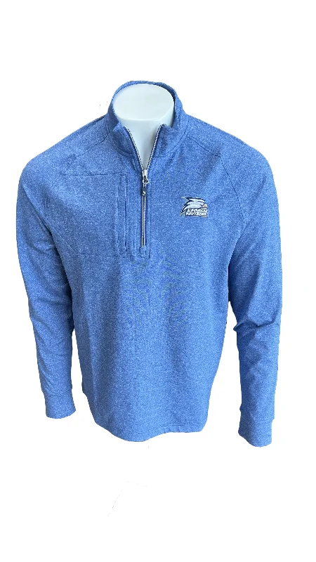 Men's Coats for TravelCutter & Buck GSU Adapt Eco Knit Heather Mens Quarter Zip Pullover Men's Coats for TravelCutter & Buck GSU Adapt Eco Knit Heather Mens Quarter Zip Pullover