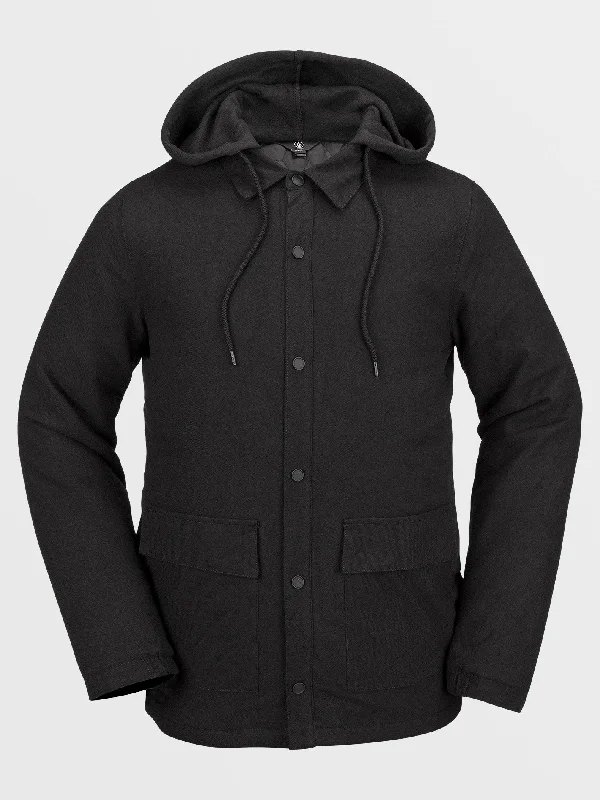 Men's Coats for Mild WeatherMens Insulated Riding Flannel - Black